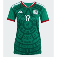 Mexiko Orbelin Pineda #17 Domáci Ženy futbalový dres MS 2026 Krátky Rukáv